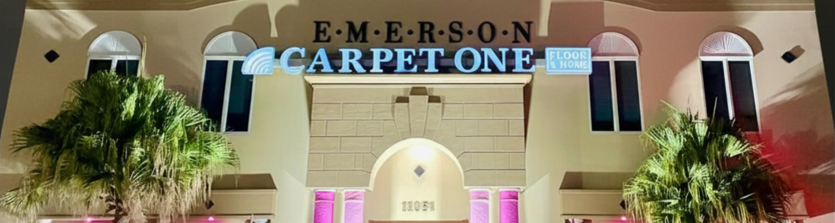 Emerson Carpet & Interiors vintage storefront of top rated flooring store in Baton Rouge, LA 