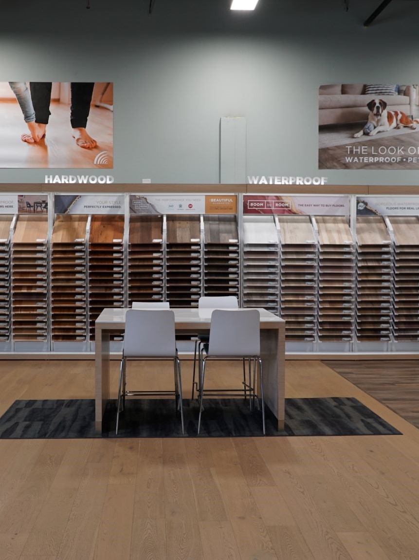 Emerson Carpet One our "Room by Room" color coordinated showroom 