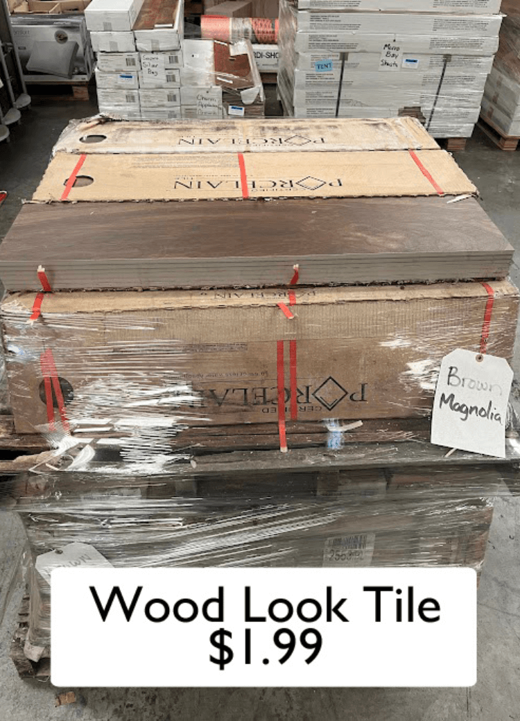 Wood Look Tile $1.99 (1)