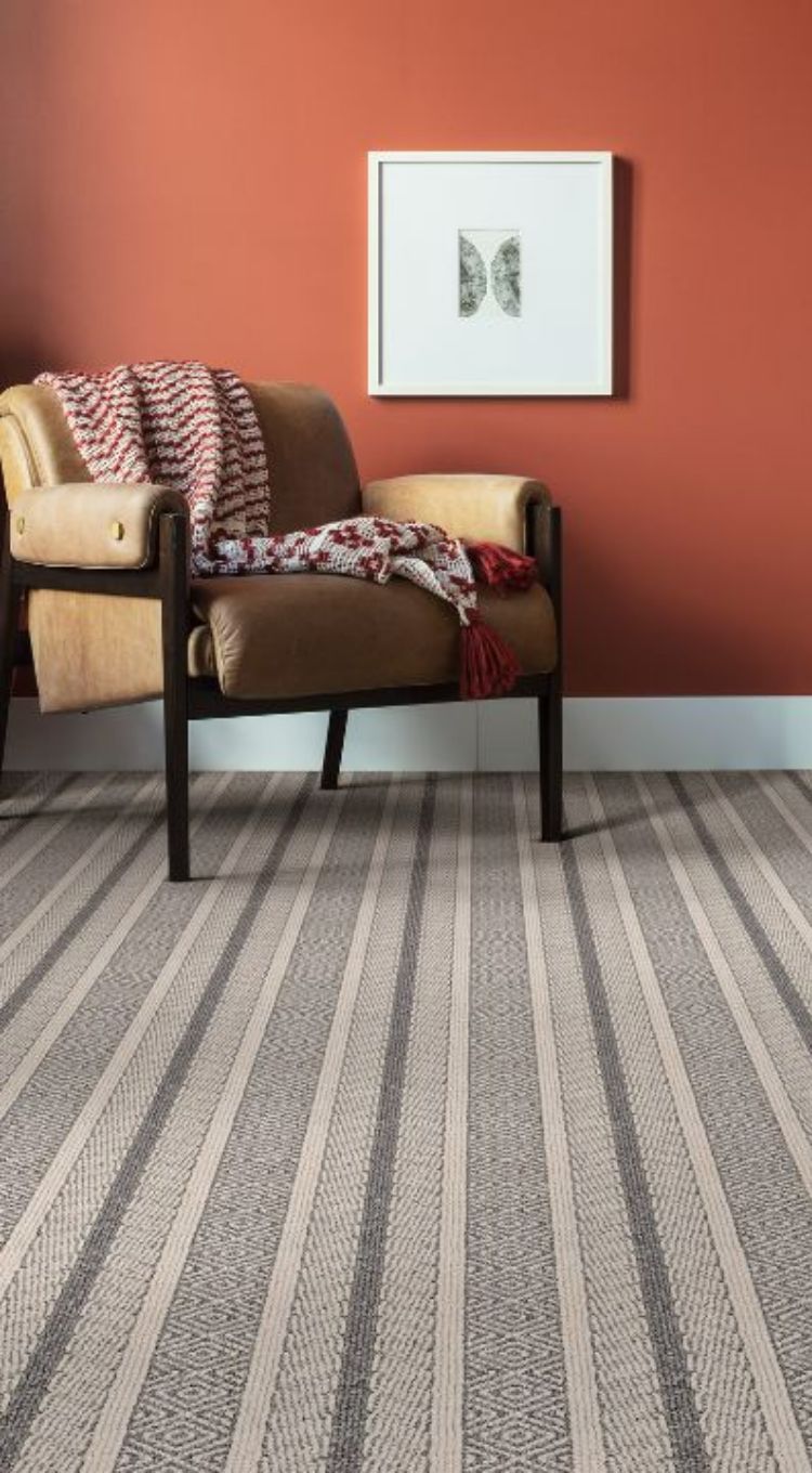 Pattern carpet in living room