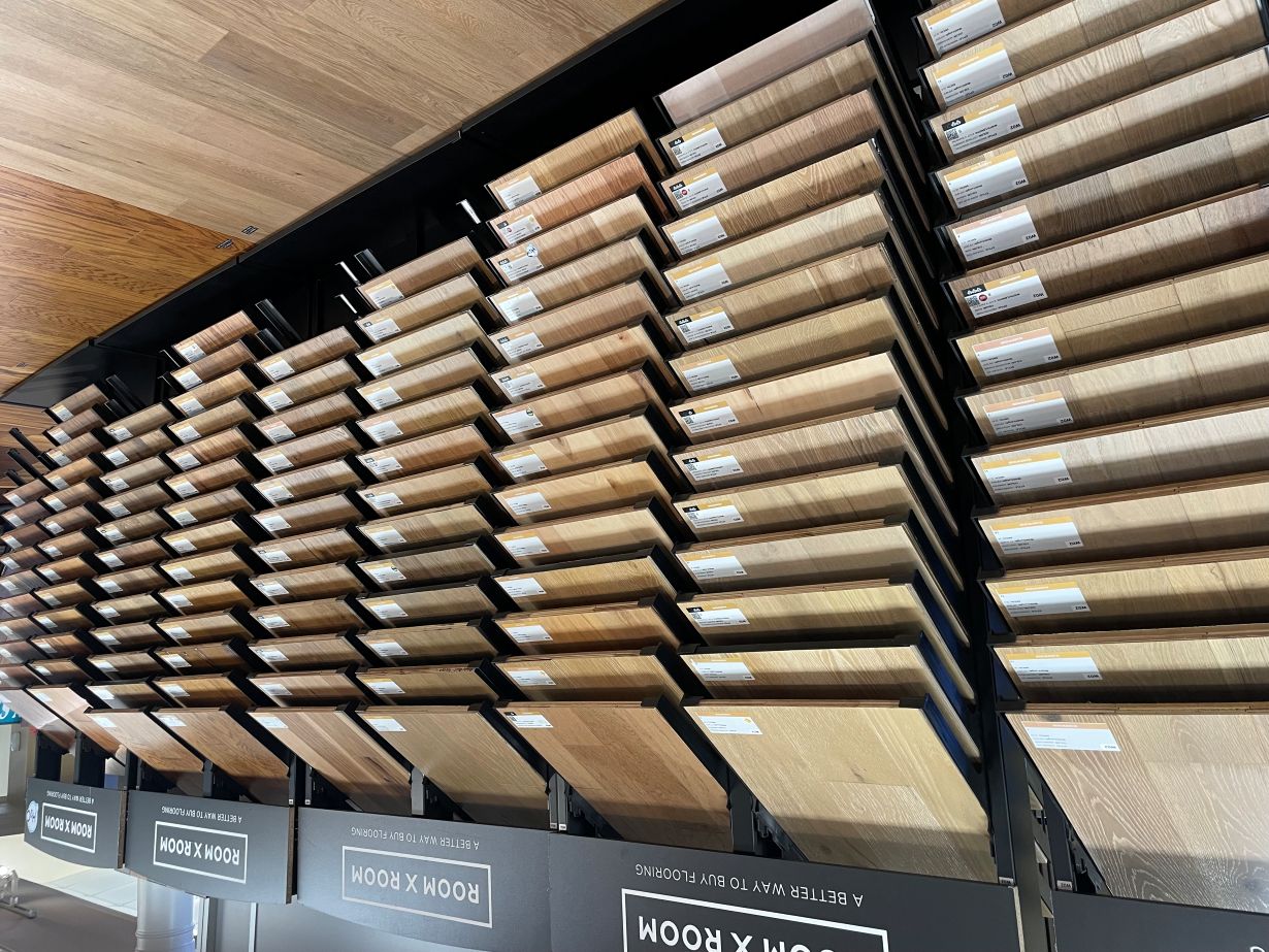 hardwood flooring samples in Baton Rouge, LA flooring store